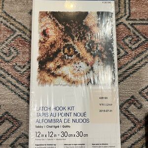 Latch Hook Kit with Cat Design